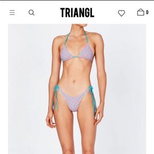 Vinca Sherbet Stripe Triangle Bikini Top & Bottoms